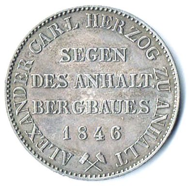 Alexander Carl Herzog zu Anhalt  Segen des Anhalter Bergbaus